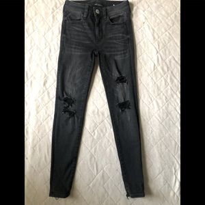 ae black jeggings